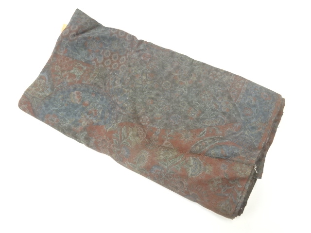JAPANESE KIMONO / ANTIQUE ARAIHARI FOR KIMONO / SILK / FLORAL SARASA